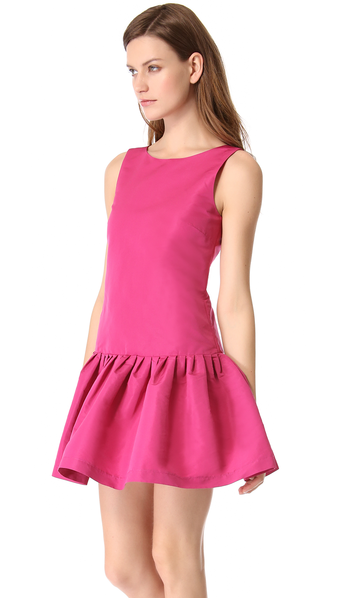 åndelig Kristendom fokus RED Valentino Drop Waist Faille Dress in Pink | Lyst
