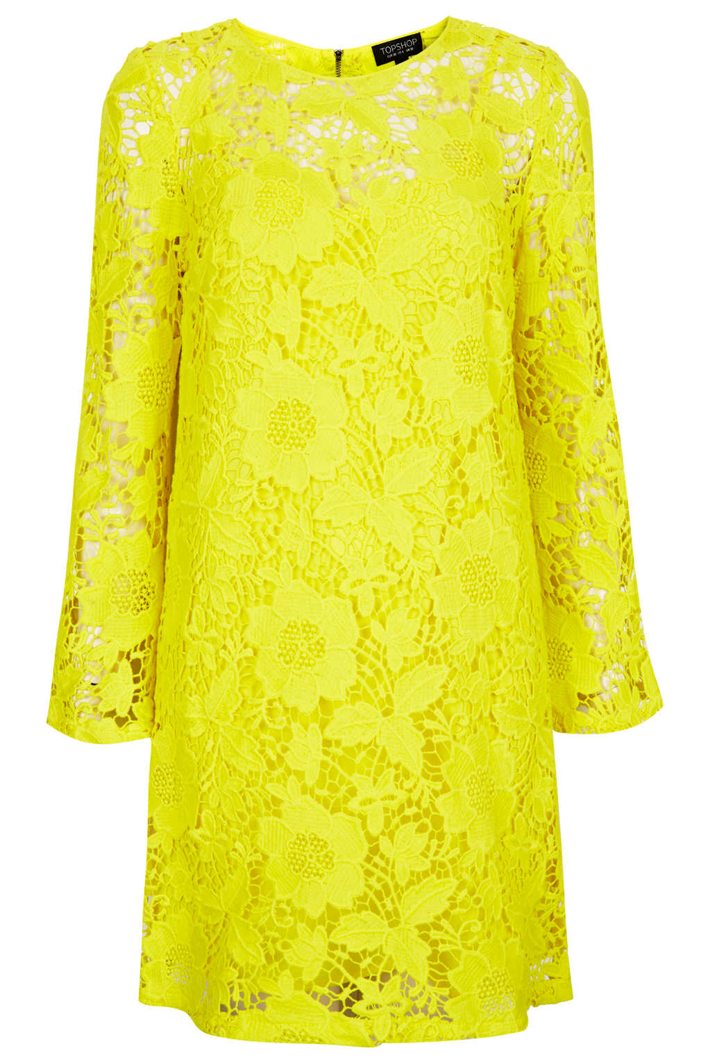 Bright Yellow Lace Shift Dress Lyst