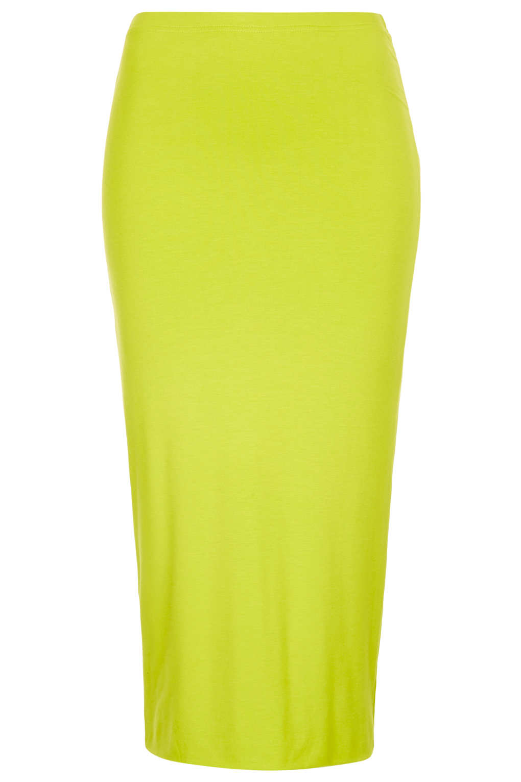 TOPSHOP Lime Double Layer Tube Skirt in Green - Lyst
