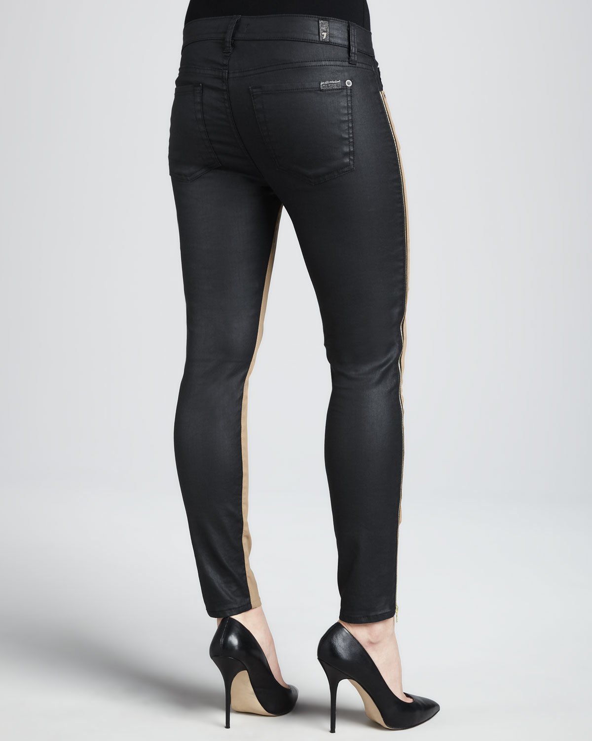7 for all mankind two tone jeans