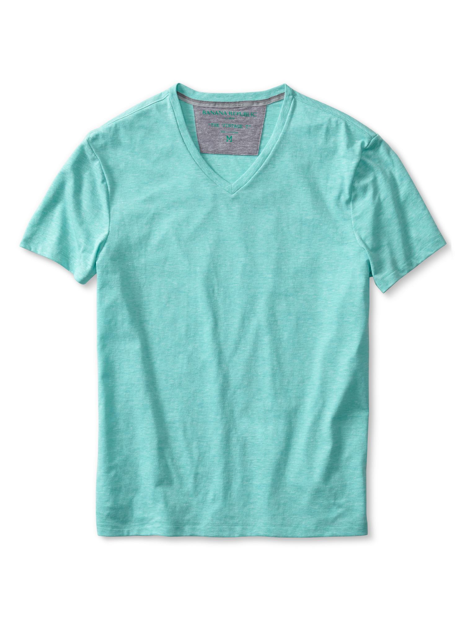 banana republic v neck tee shirts