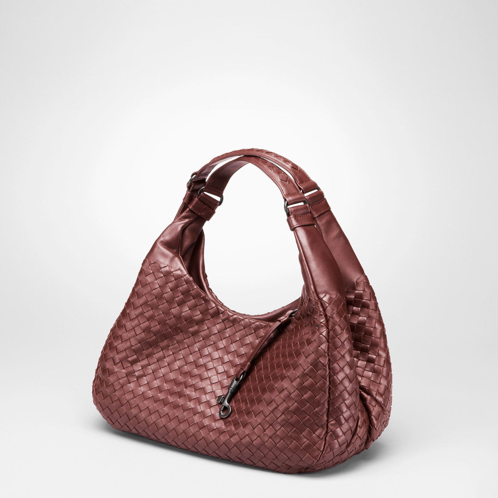 Bottega Veneta Intrecciato Nappa Campana Bag in Brown - Lyst
