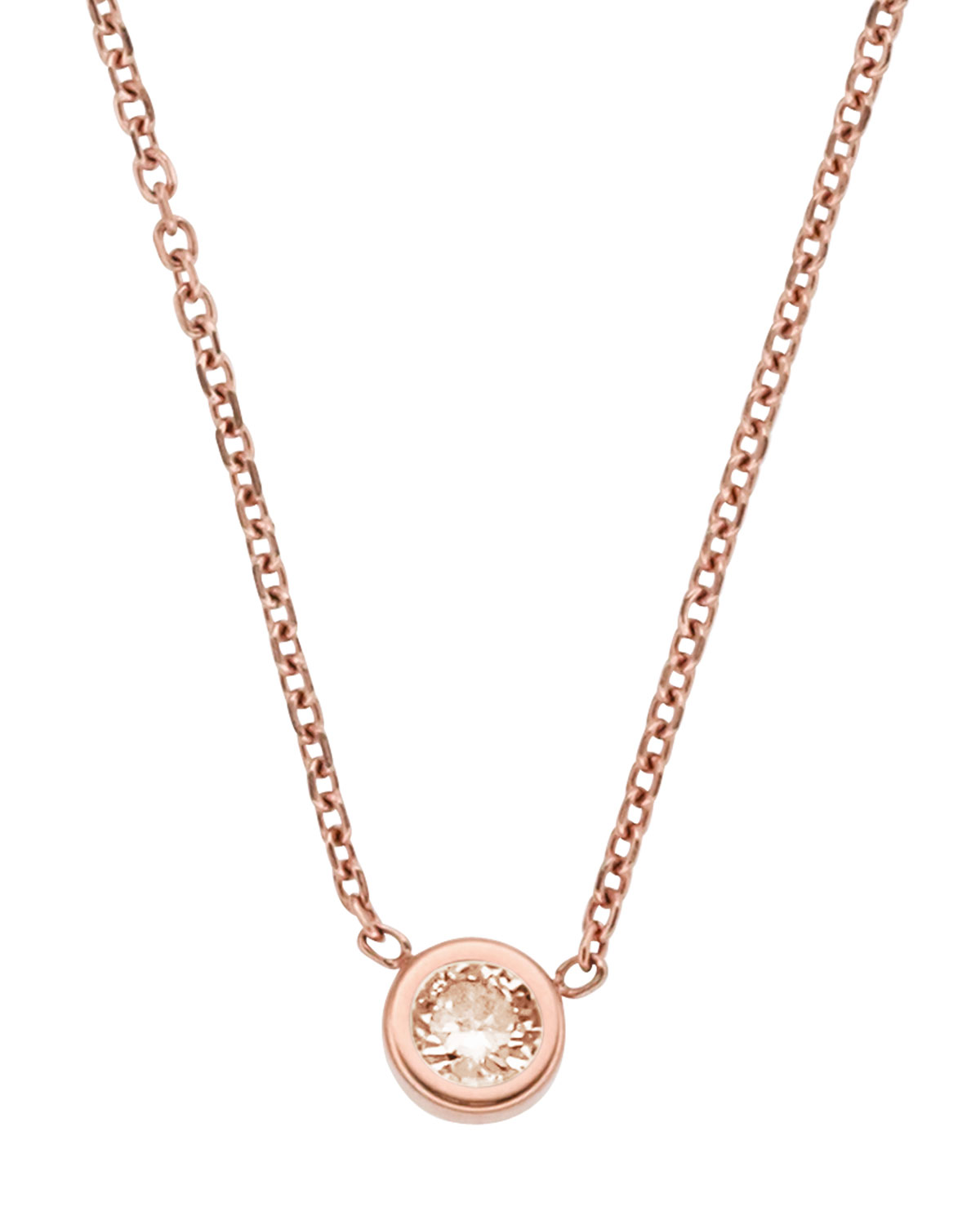 michael kors necklace rose gold circle