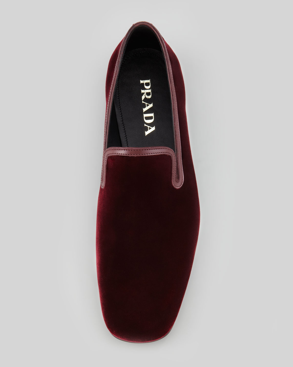 Lyst Prada Velvet Smoking Slipper in Purple for Men