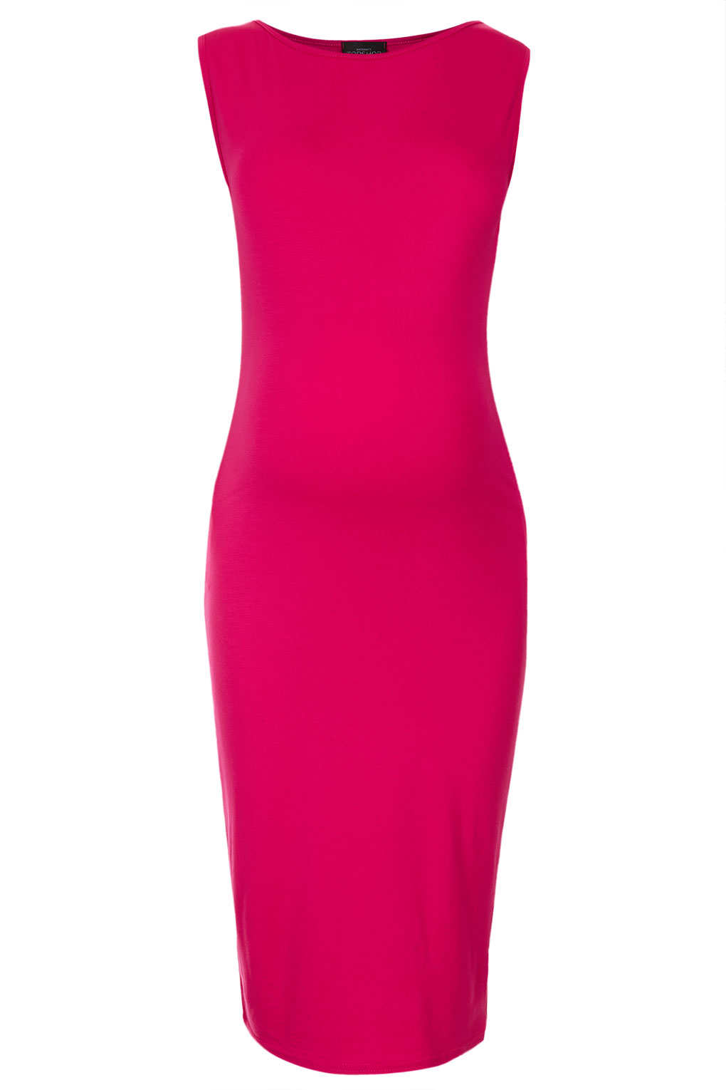 Topshop Maternity Sleevless Midi Dress in Pink | Lyst