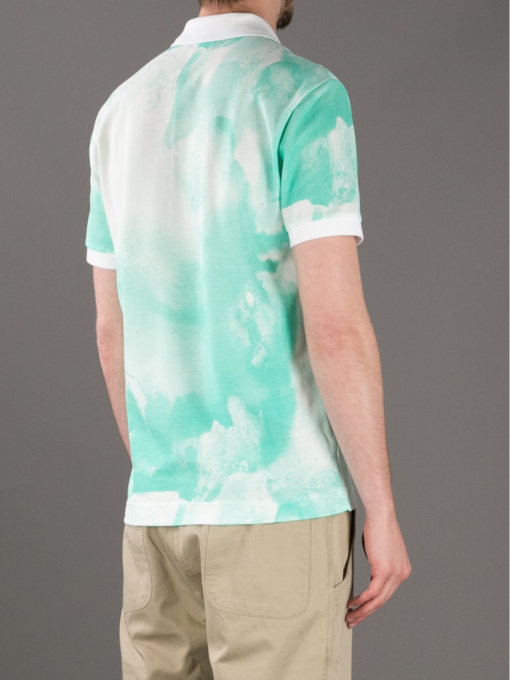 lacoste tie dye polo