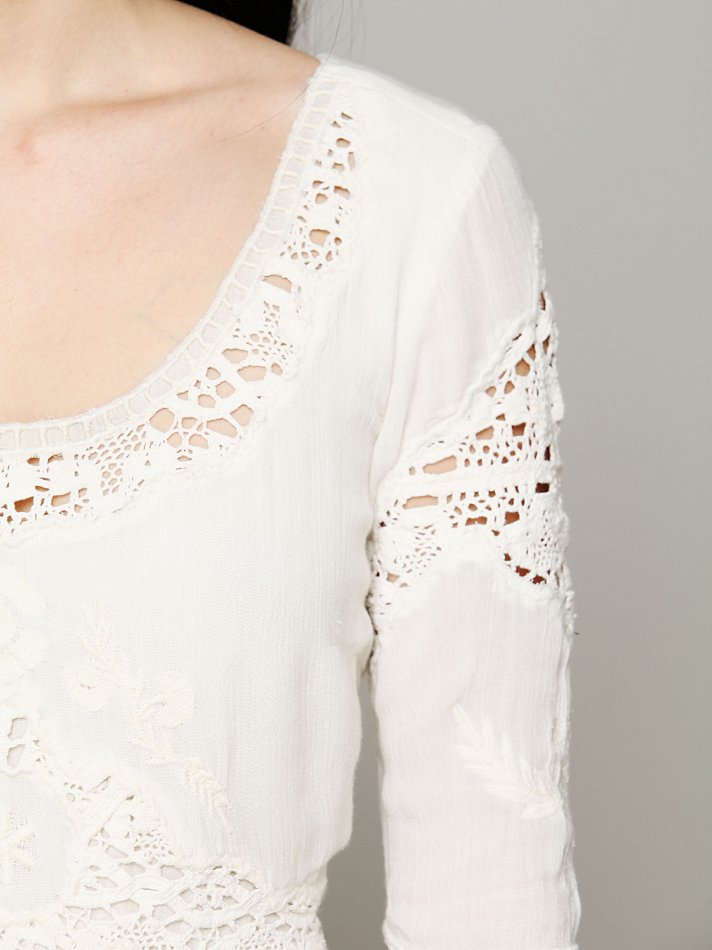 Free People Mexican Wedding Dress In Ivory White Lyst