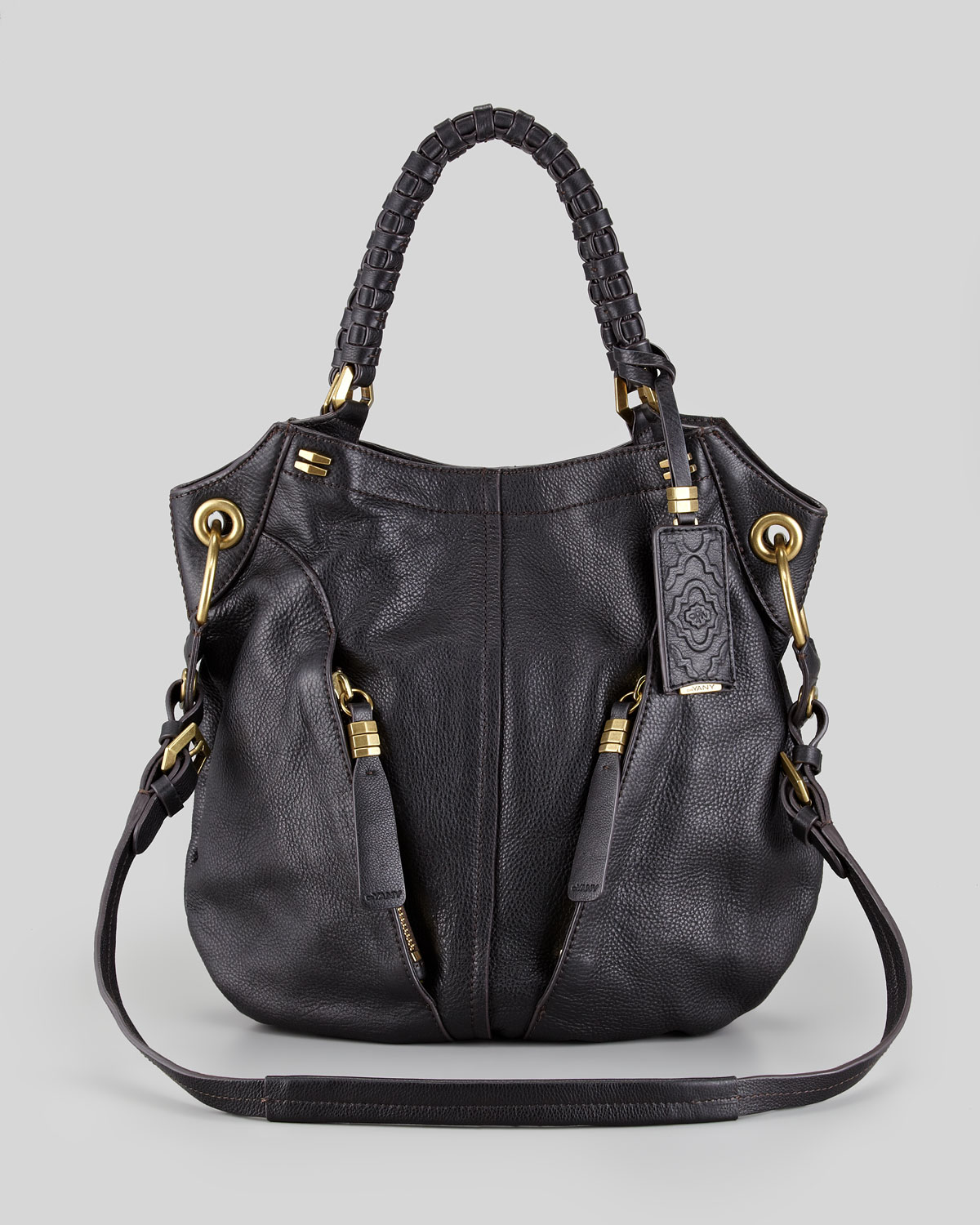 orYANY Gwen Leather Shoulder Bag in Black - Lyst