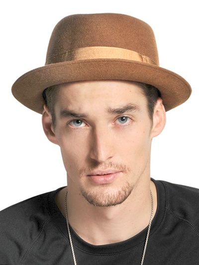 Borsalino Rain Proof Fur Felt Pork Pie Hat in Brown for Men | Lyst