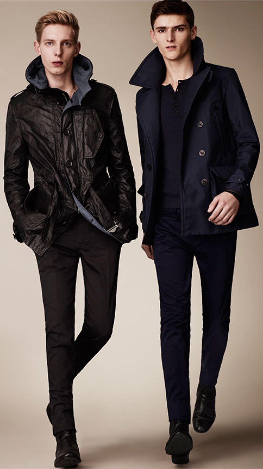 burberry mens peacoat