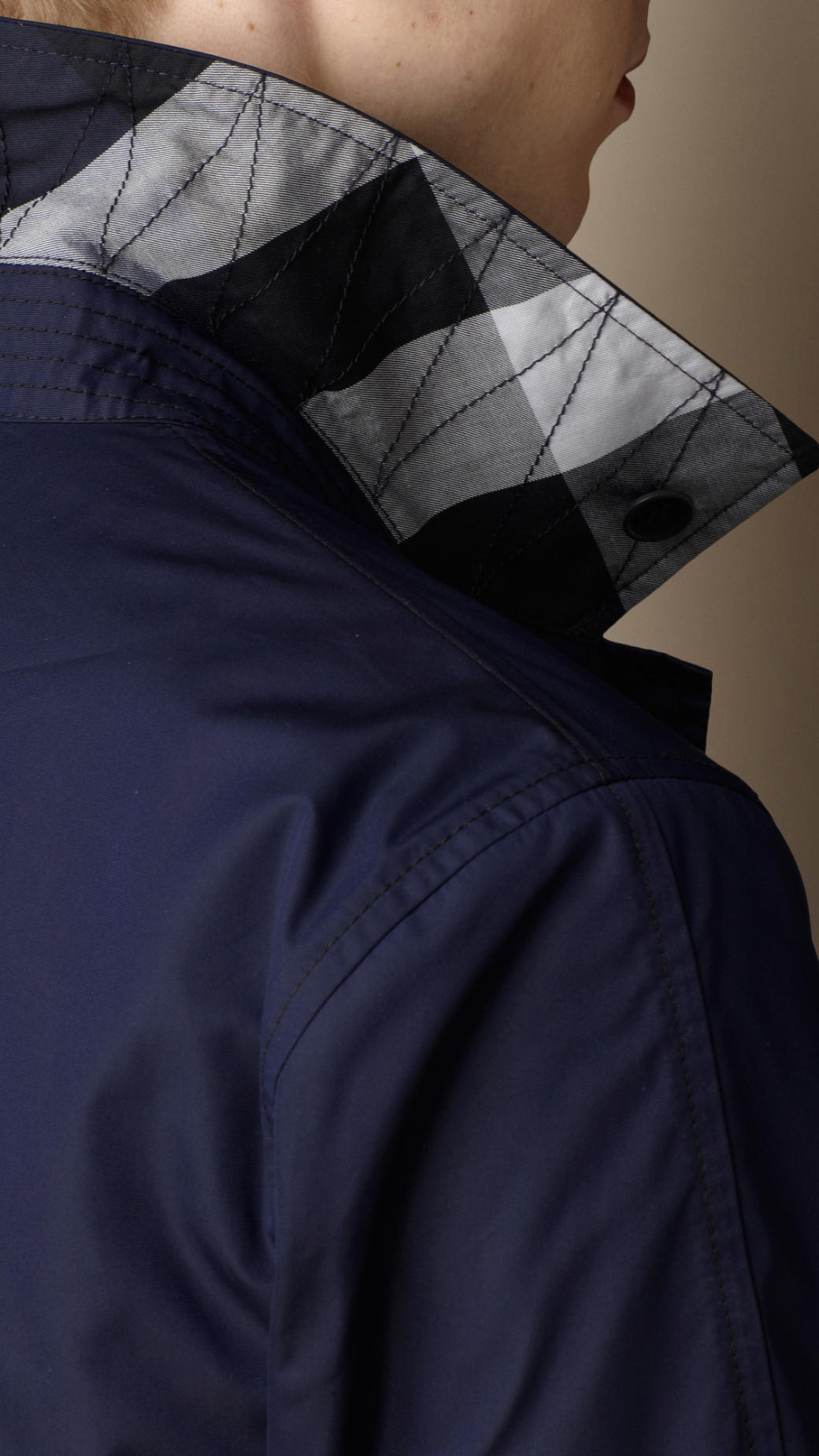 Lyst Burberry Lightweight Technical Car Coat in Blue for Men