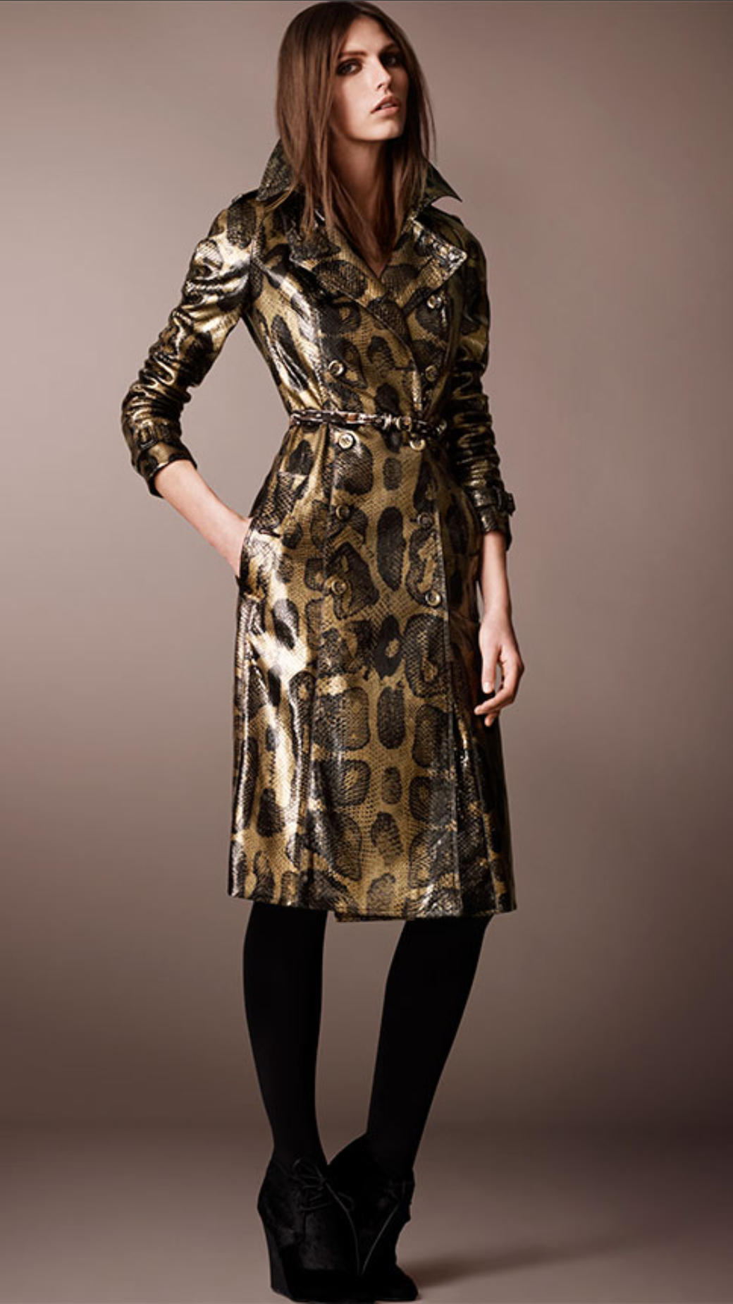 burberry python trench coat