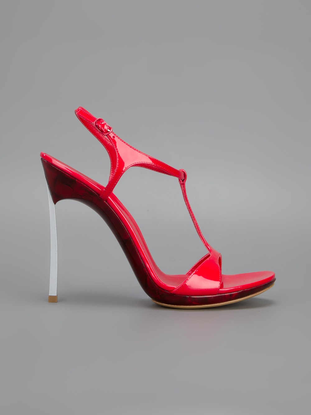Casadei Stiletto Sandal in Red - Lyst