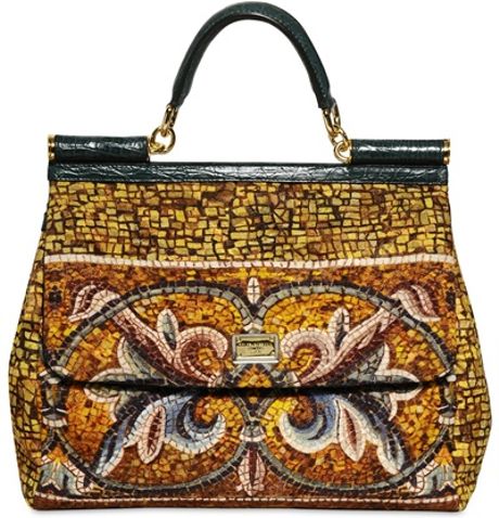 Dolce & Gabbana Flower Embroidered Miss Sicily Bag in Multicolor (multi ...