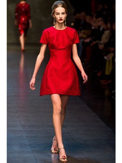 Dolce Gabbana Brocade Mini Dress 