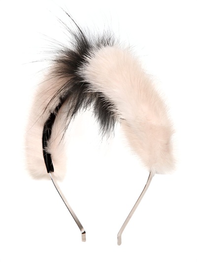 fendi mink headband