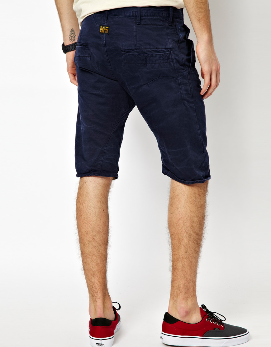 G-Star RAW Shorts Bronson Chino Loose Tapered in Blue for Men - Lyst