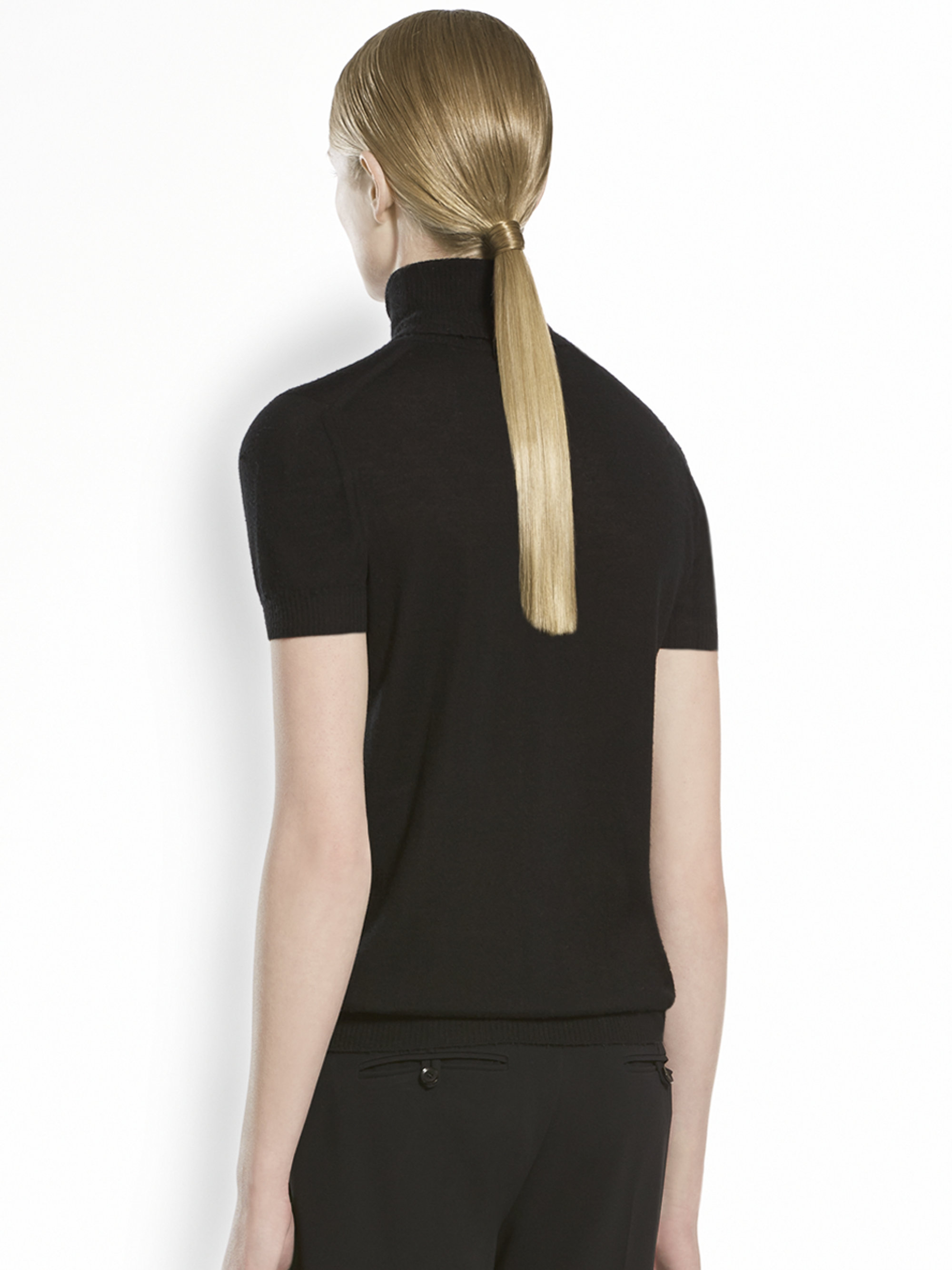 Gucci Cashmere Short Sleeve Turtleneck 