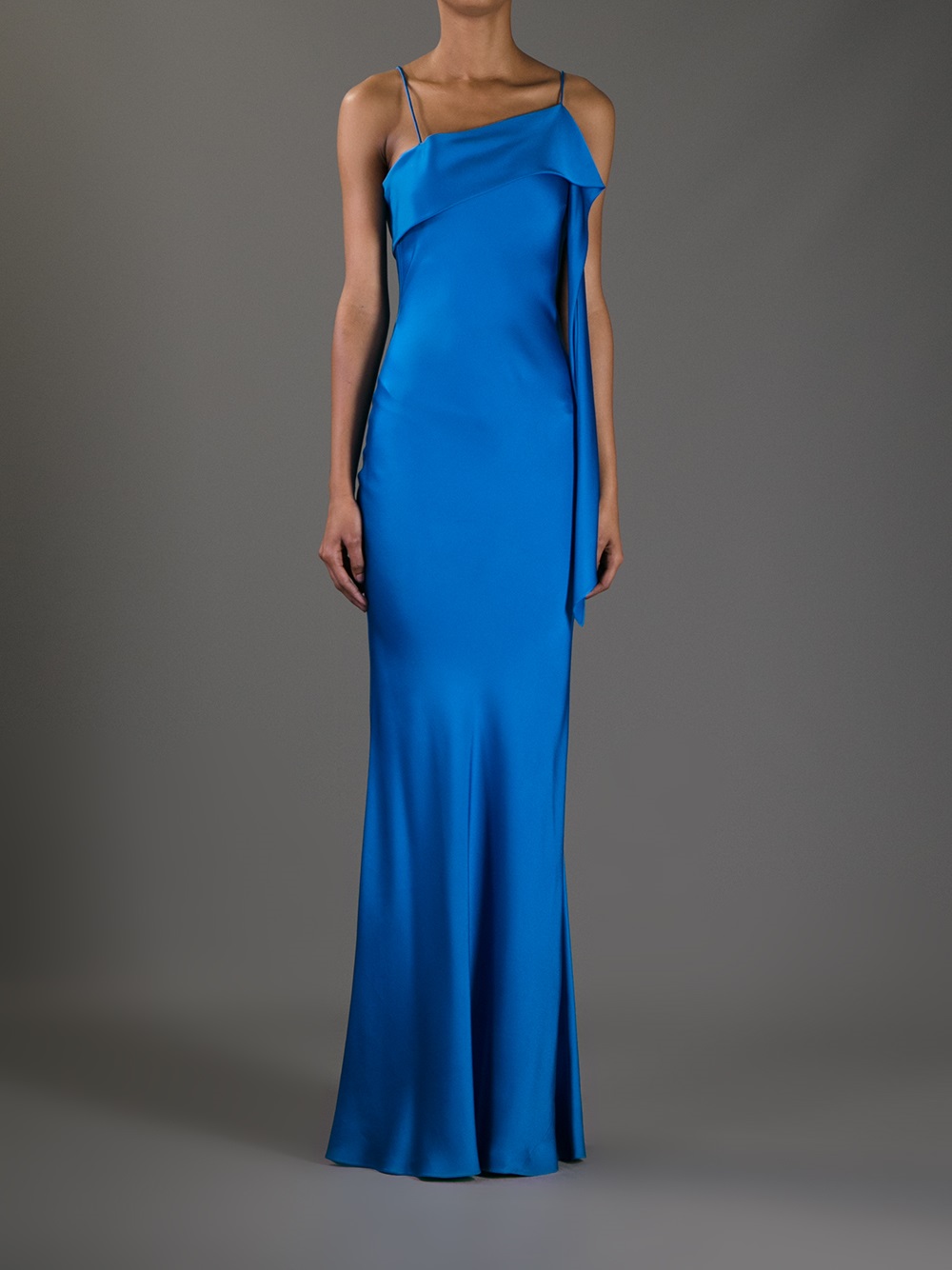 Lyst - John galliano Evening Gown in Blue