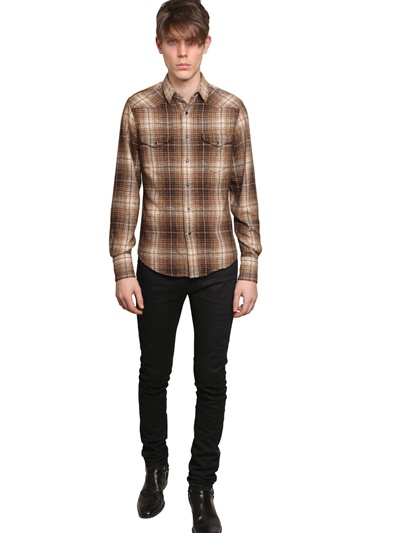 Wool checkered shirt Clearance