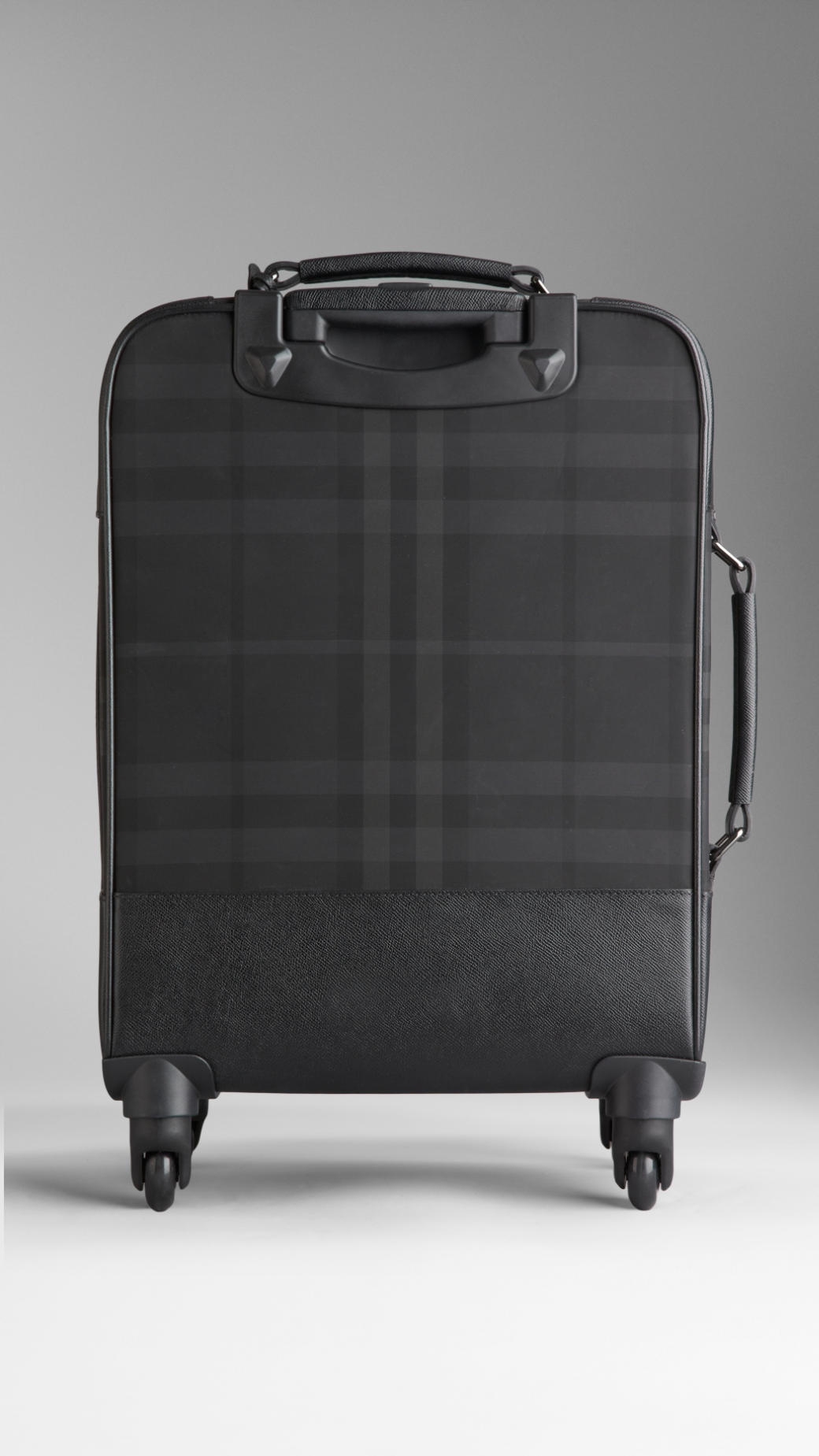 Burberry Beat Check Fourwheel Suitcase in Black for Men | Lyst