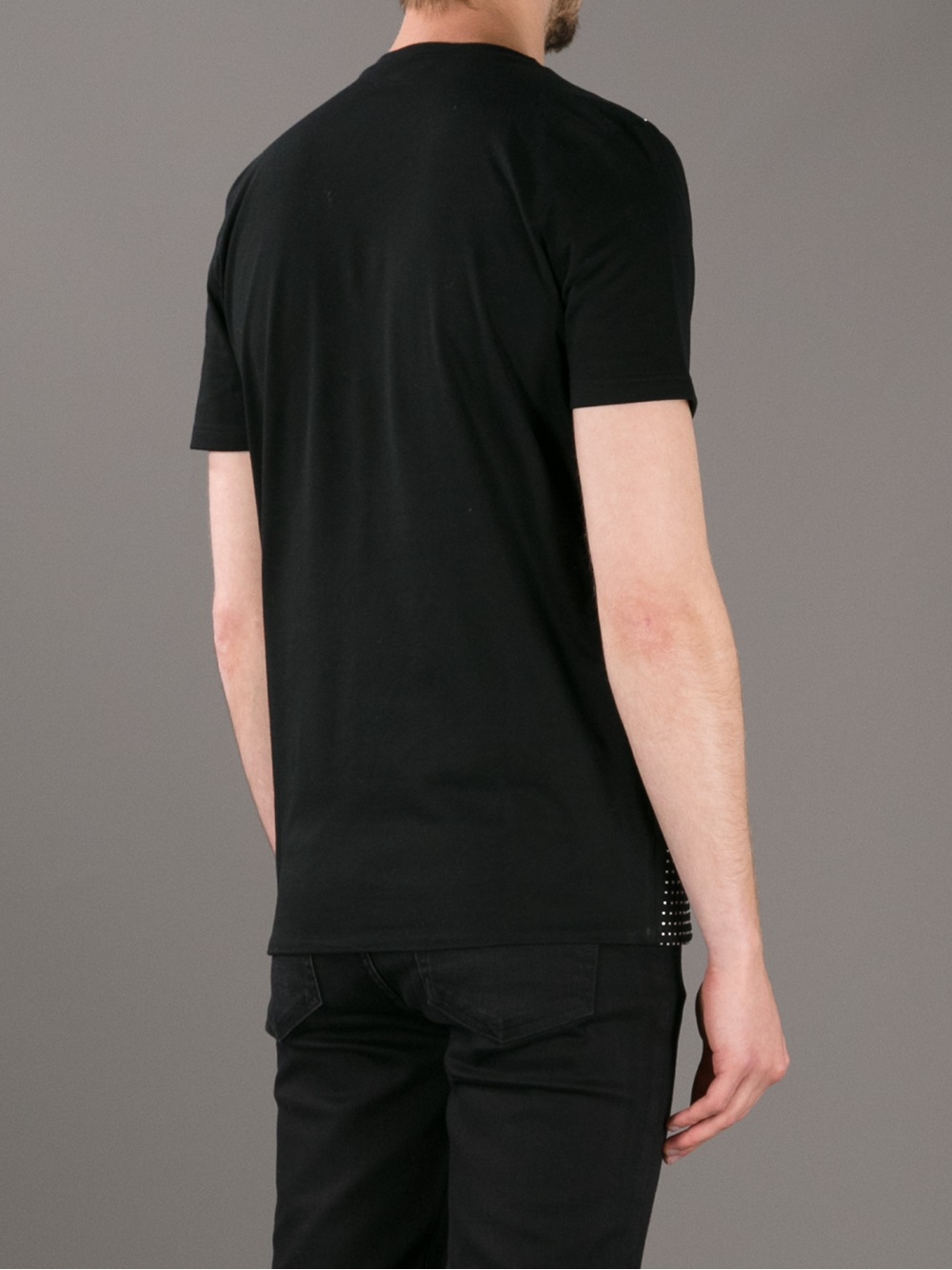 Burberry Prorsum Studded Tshirt in Black for Men | Lyst