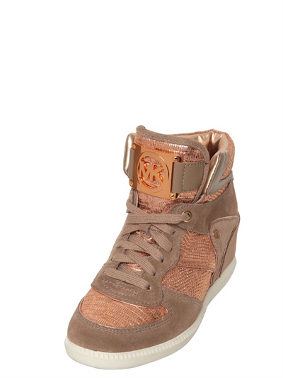 pink mk sneakers
