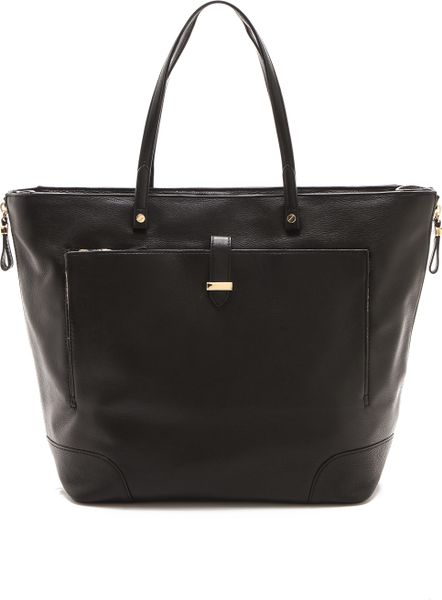 Tory Burch Clay Large Tote in Black | Lyst