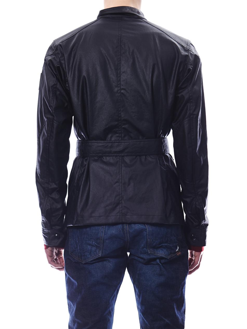 Belstaff Circuit Master Waxed Cotton Jacket in Black for Men - Lyst