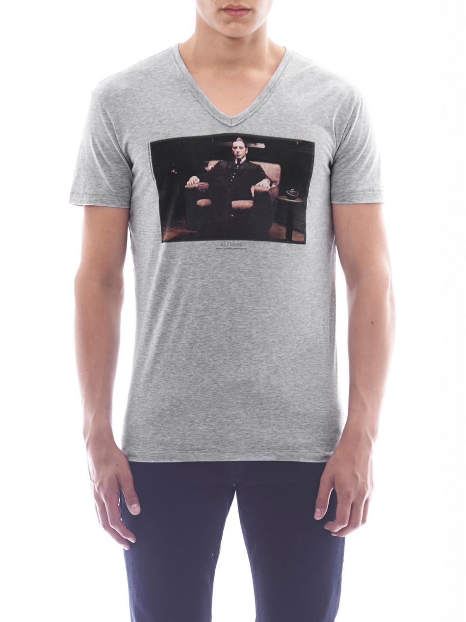 Dolce & Gabbana Al Pacino Godfather Print T-shirt in Gray for Men | Lyst