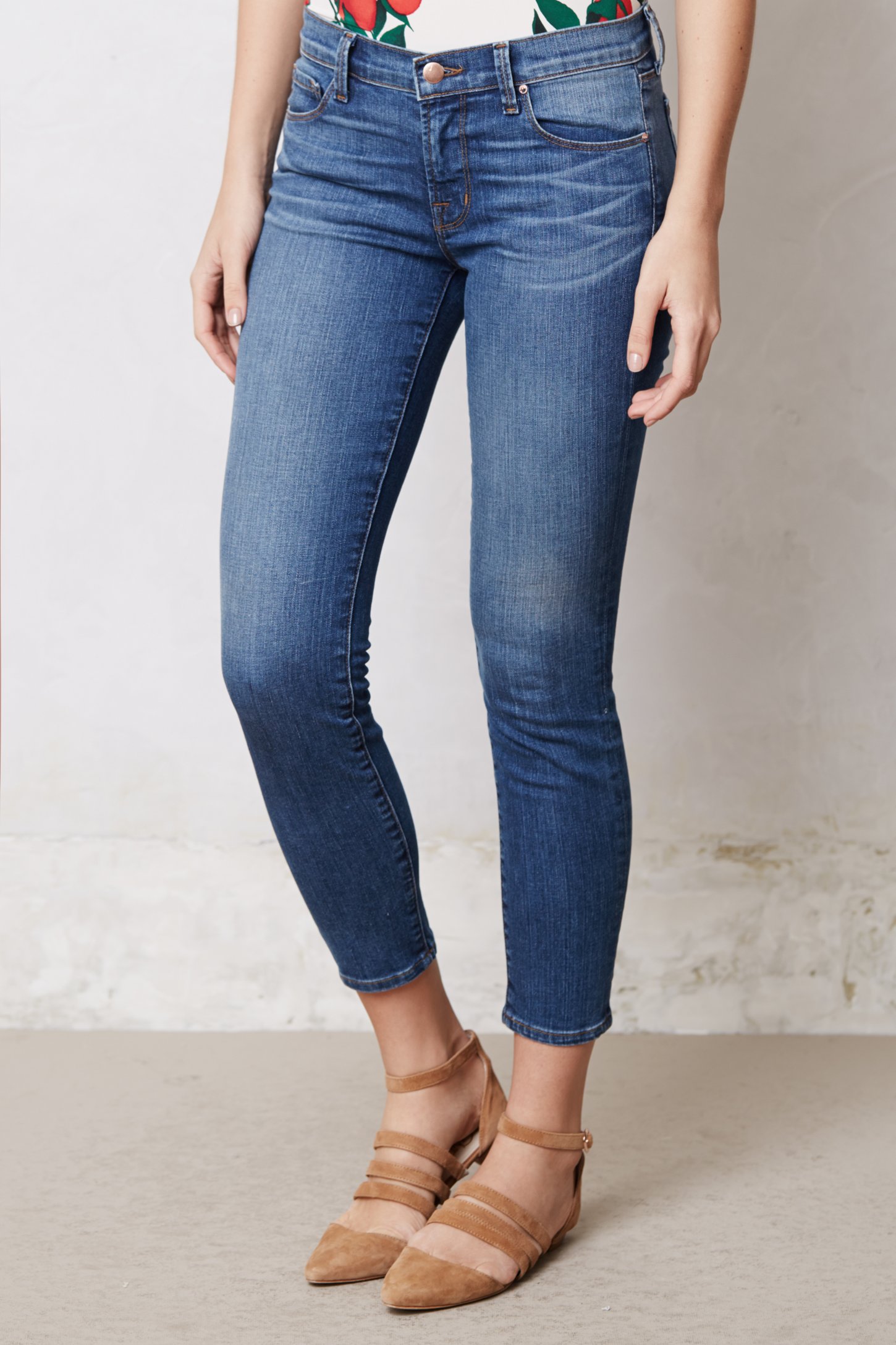Lyst - J brand Alana High-rise Cropped Jeans in Blue