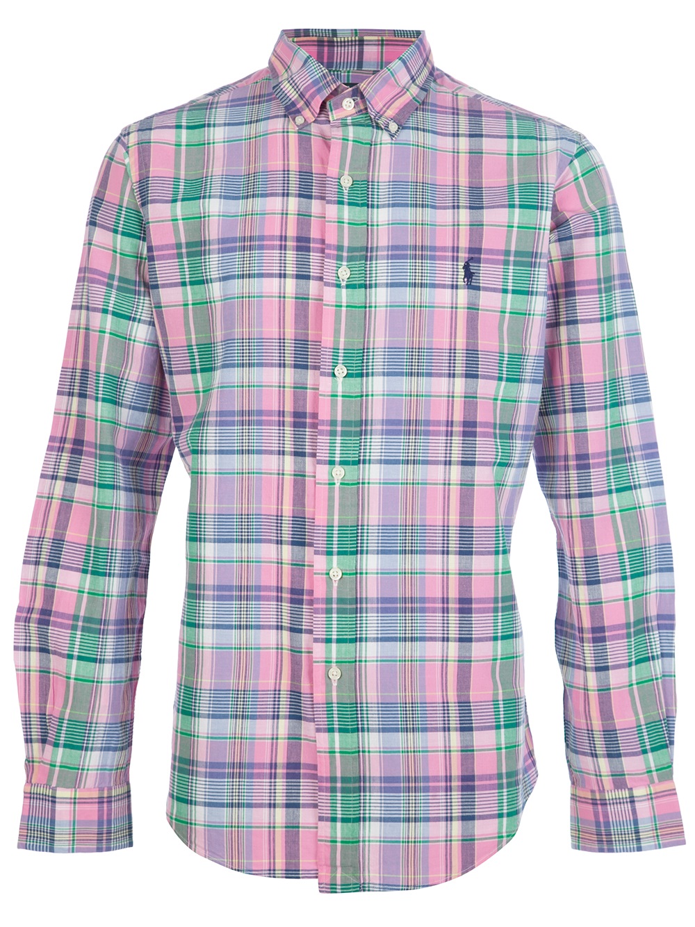 ralph lauren pink check shirt