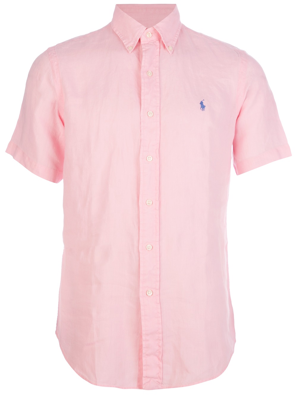 ralph lauren pink short sleeve shirt