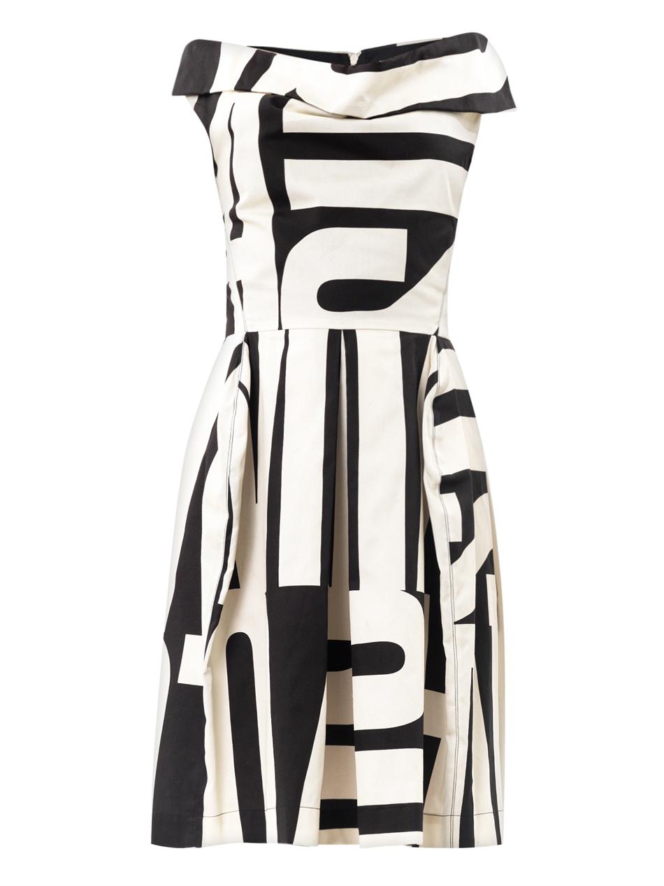 Lyst - Vivienne westwood anglomania Halton Anglo S Print Dress in White