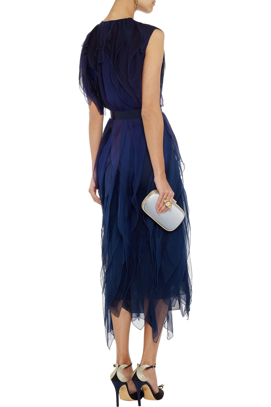donna karan blue dress