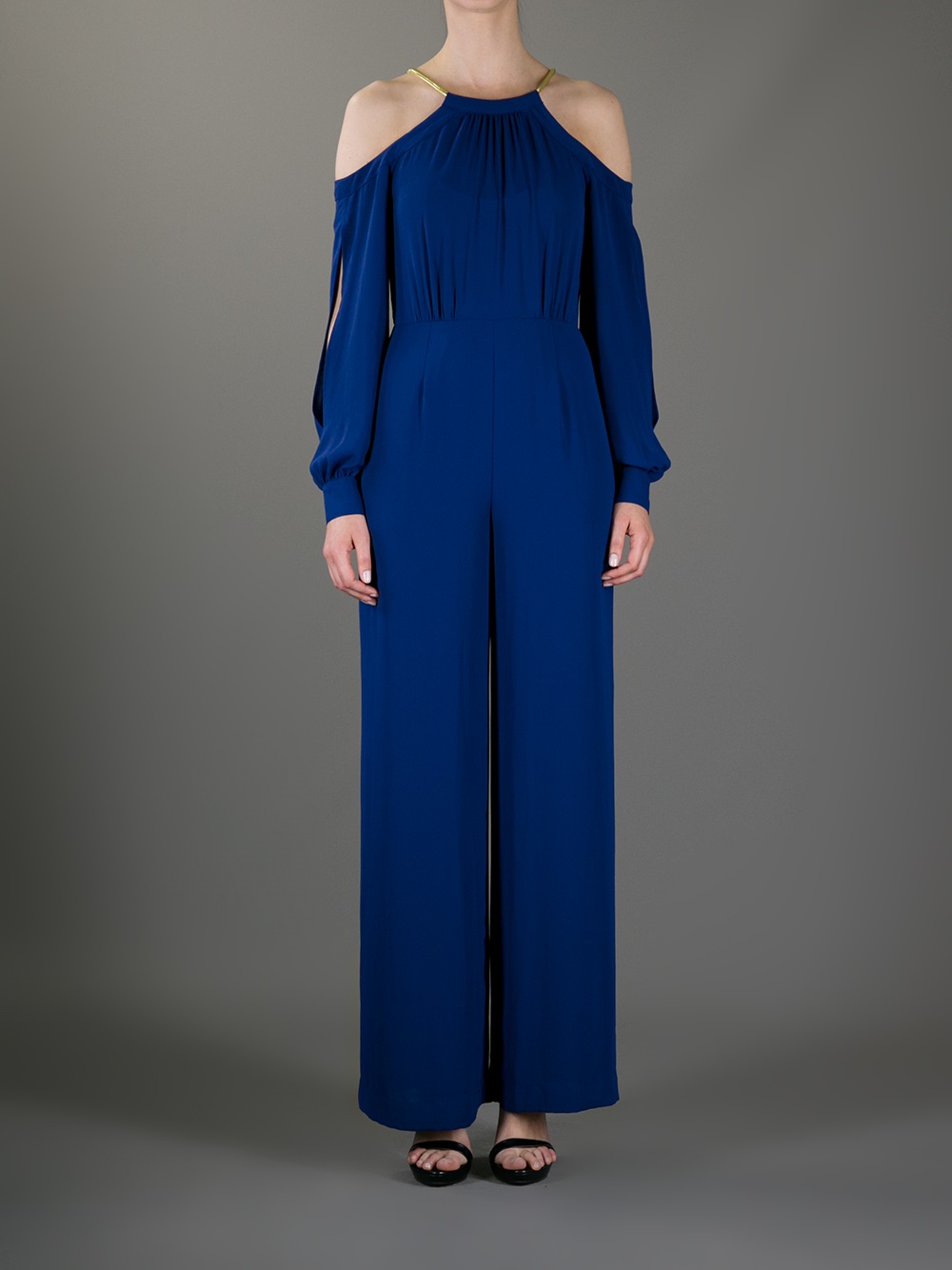 bcbg blue jumpsuit