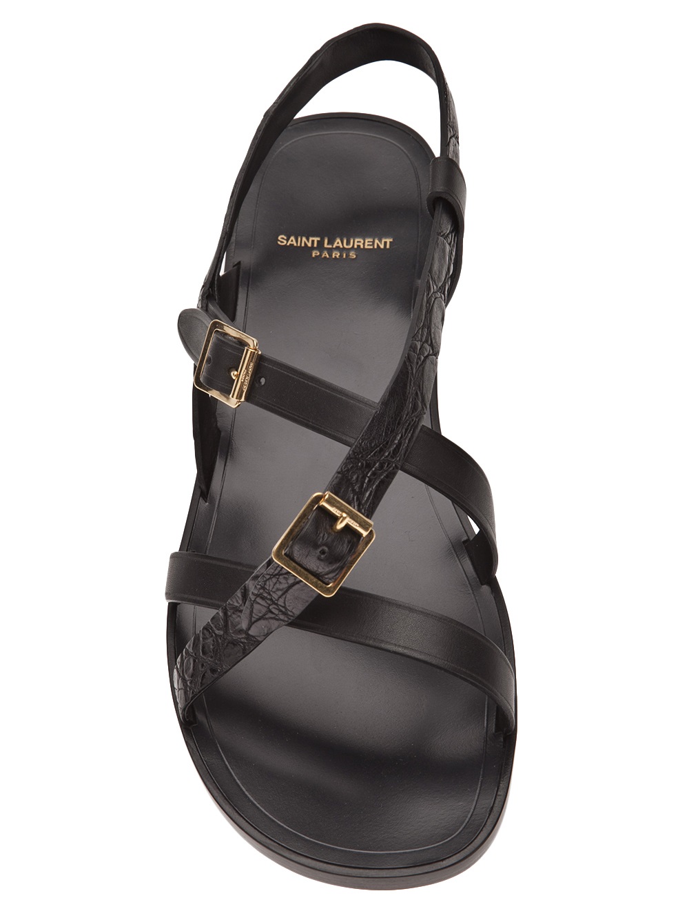 buckle flat sandals