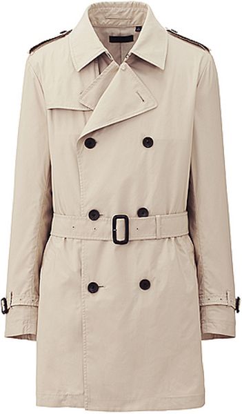 Uniqlo Trench Coat in Beige for Men (natural) | Lyst
