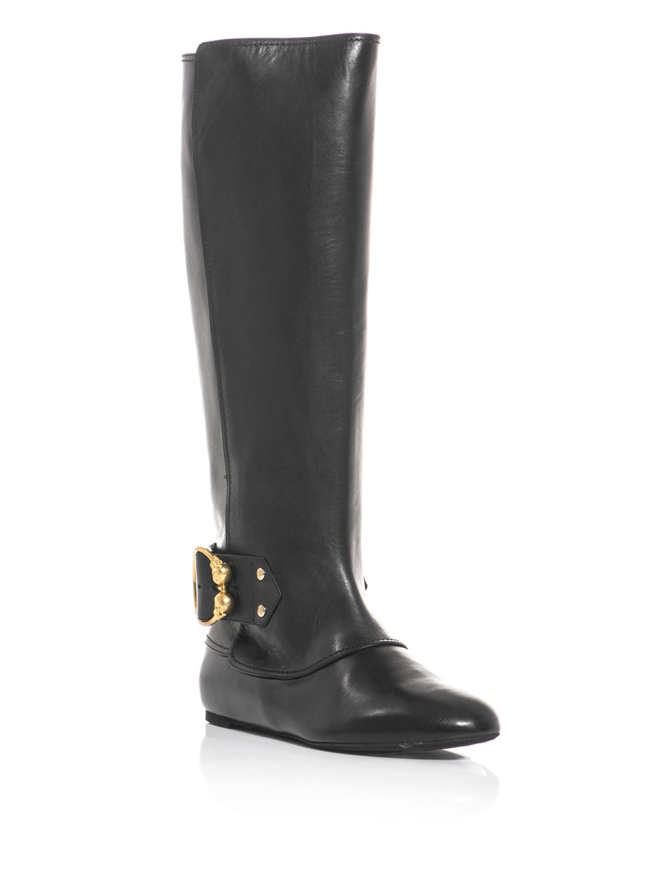 alexander mcqueen skull boots