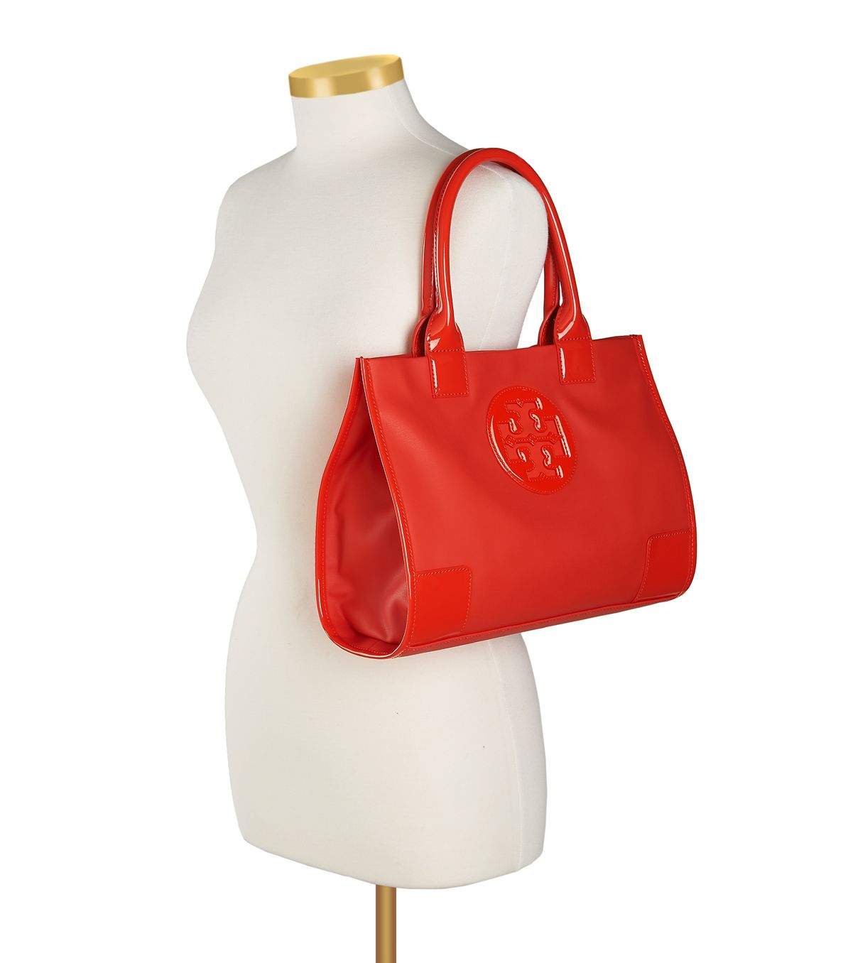 tory burch ella tote red