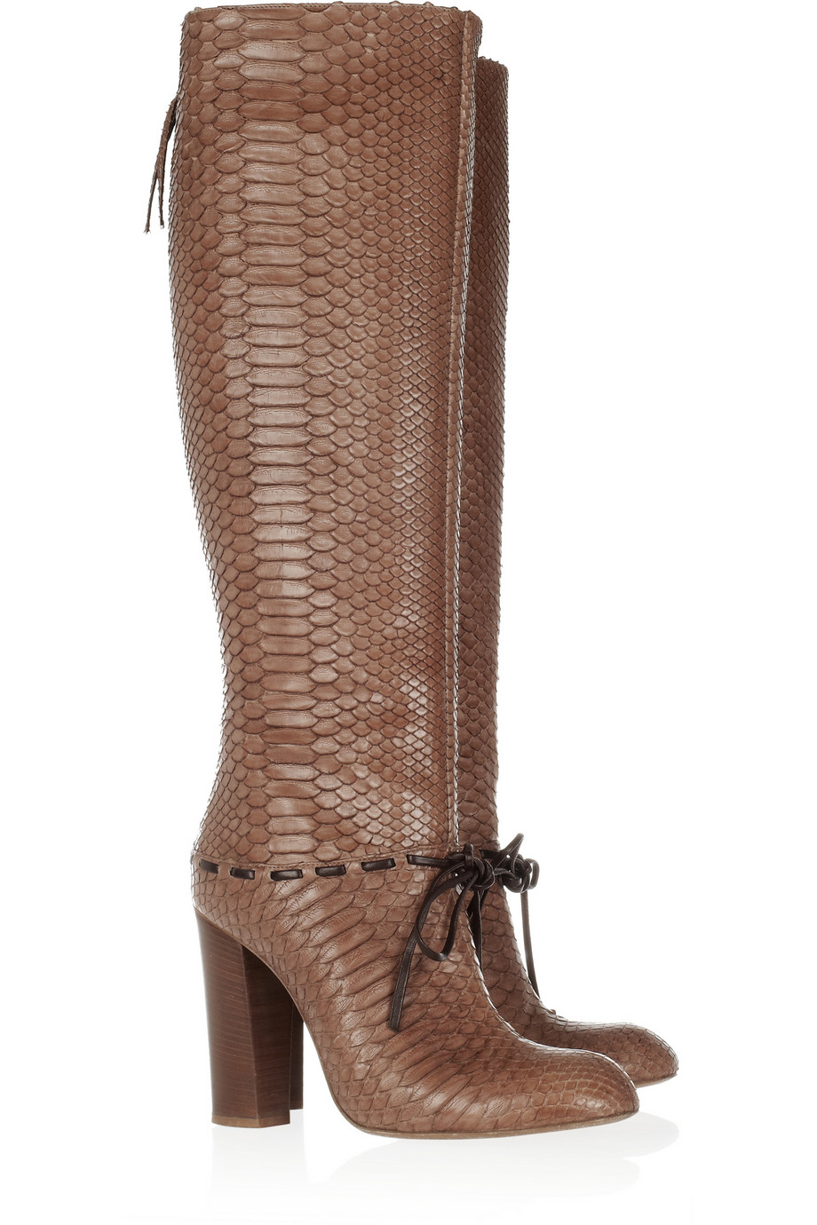 chloe python boots
