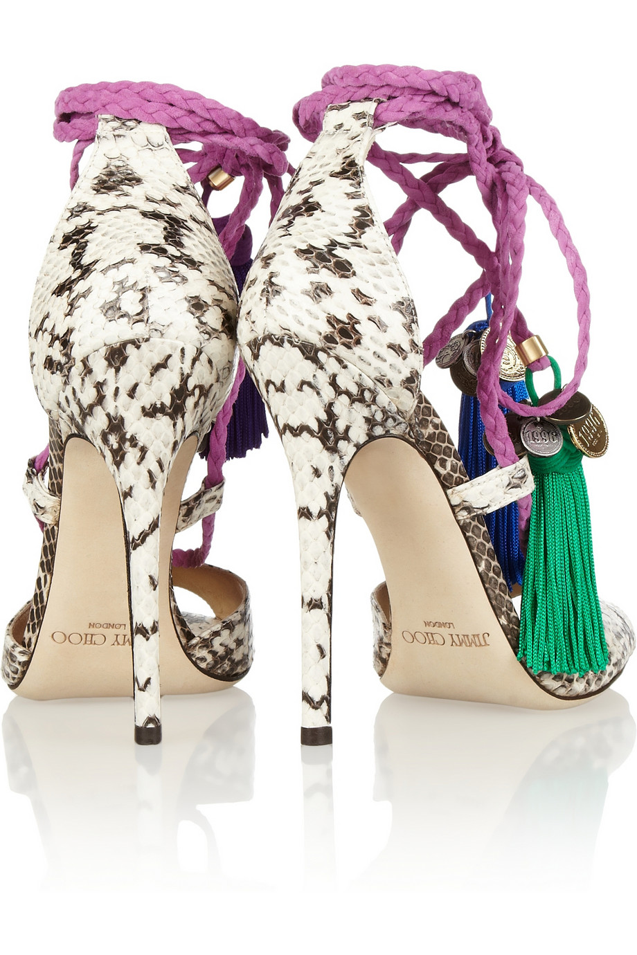 jimmy choo tassel heels