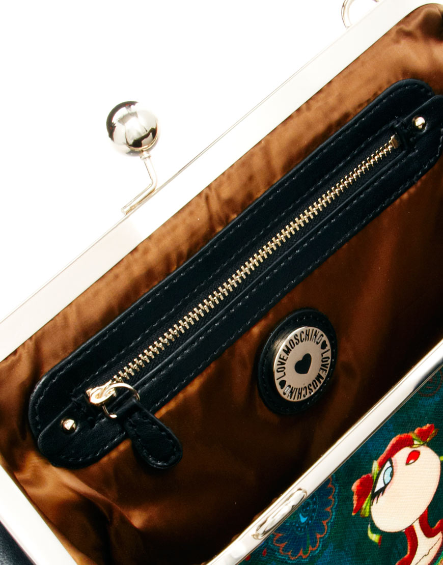 Lyst Love Moschino Charming Shoulder Bag in Green