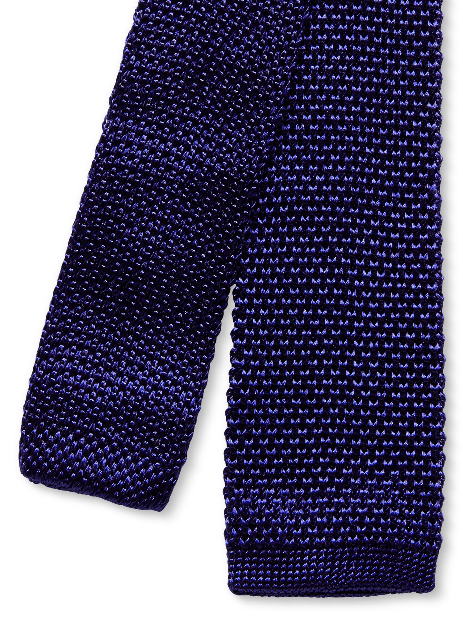 Banana republic Knit Silk Skinny Tie in Blue for Men (royal blue) Lyst