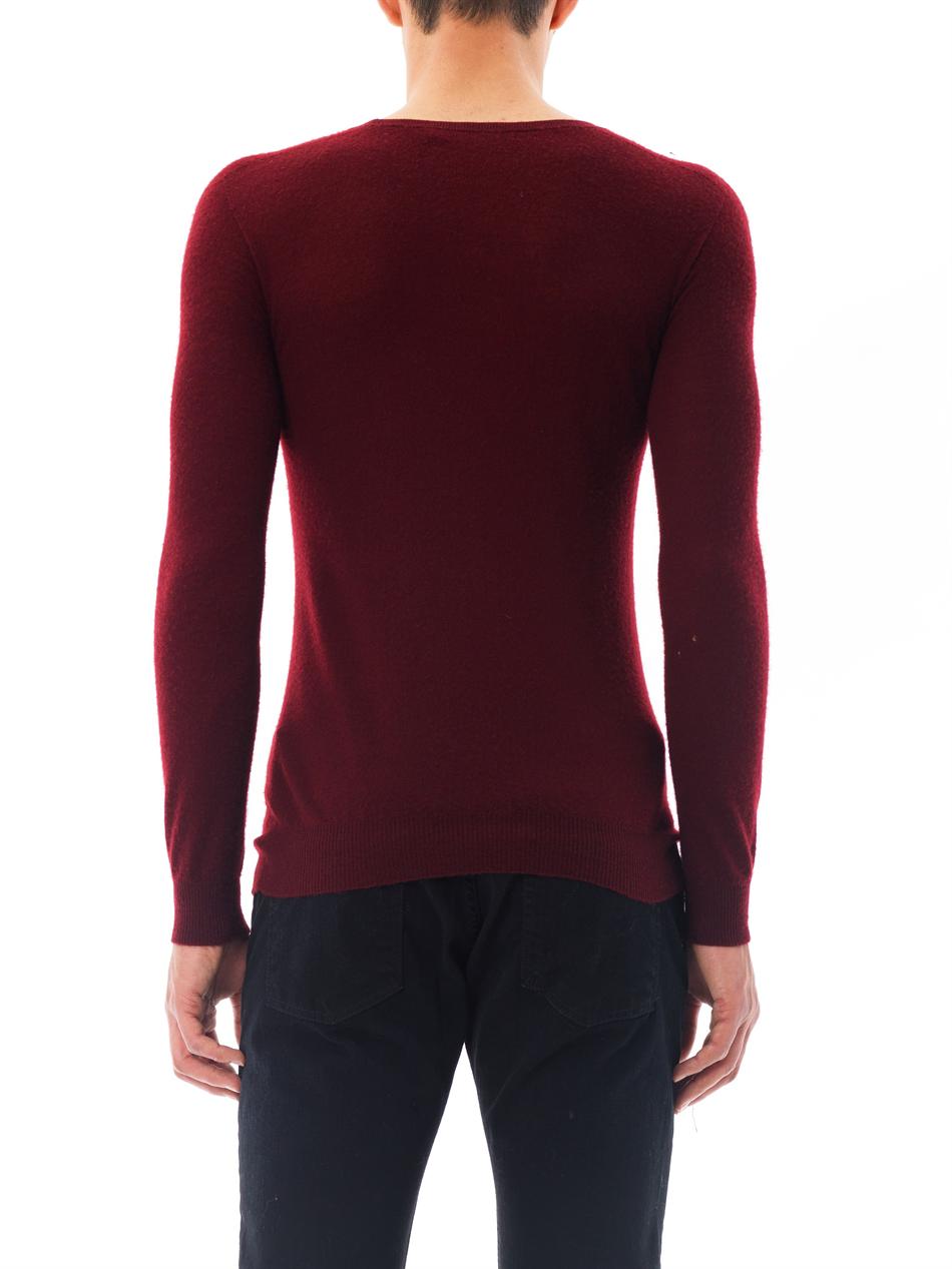 Lyst Burberry Prorsum Cashmere Crewneck Sweater in Red
