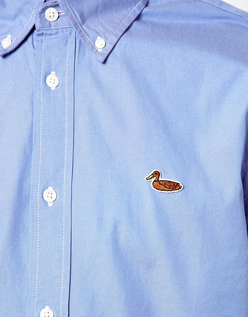 Carhartt Duck Shirt in Blue for Men | Lyst