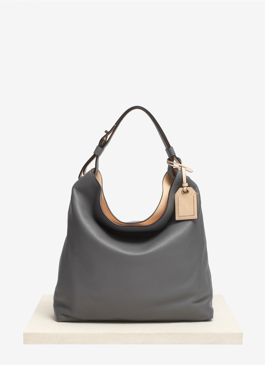 Reed Krakoff Leather Hobo Bag in Grey (Gray) - Lyst