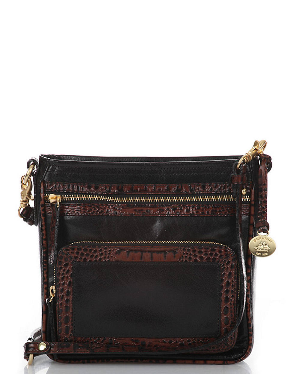 Brahmin Cleo Leather Crossbody Bag in Black Lyst