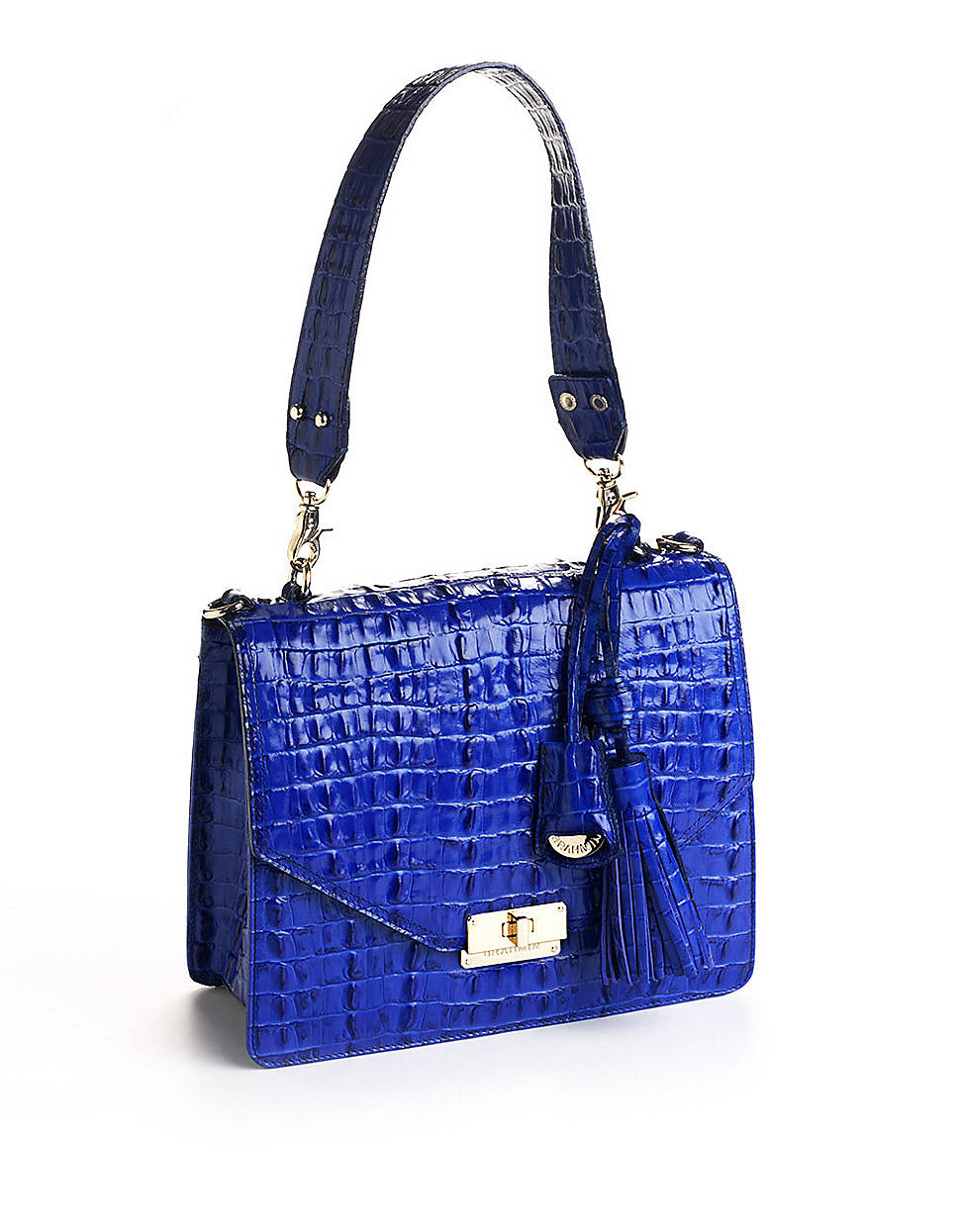 Brahmin Ophelia Leather Shoulder Bag in Blue | Lyst