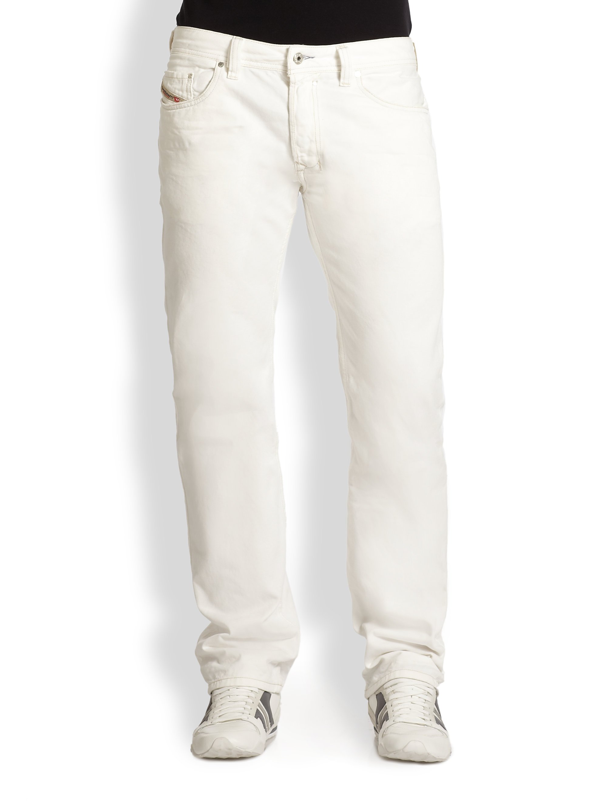 skrå Ugyldigt Morse kode DIESEL Safado White Jeans for Men - Lyst